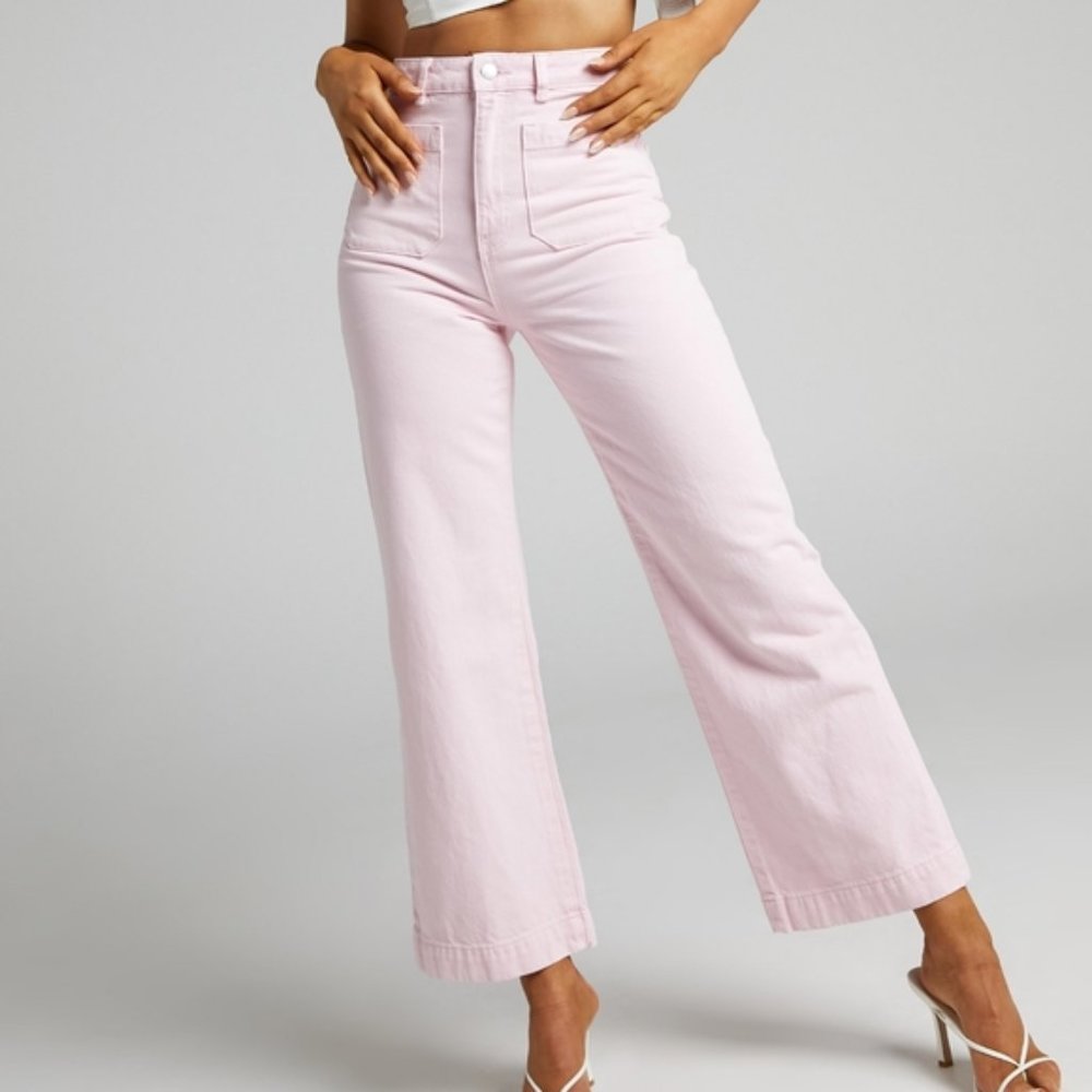 Rolla's 90's Pink Sailor Jeans | High Rise Wide Leg Jeans Size 27 New